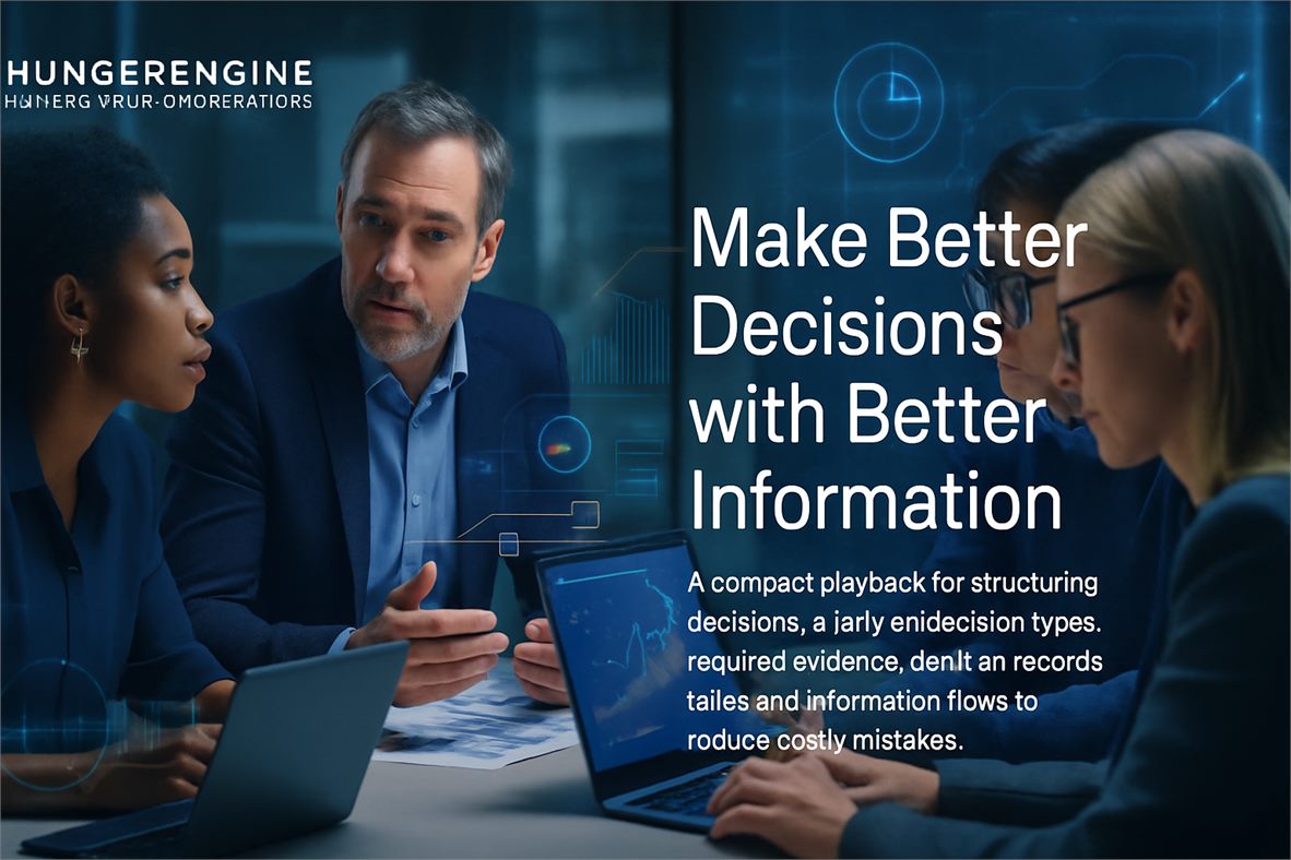 Make Better Decisions with Better Information