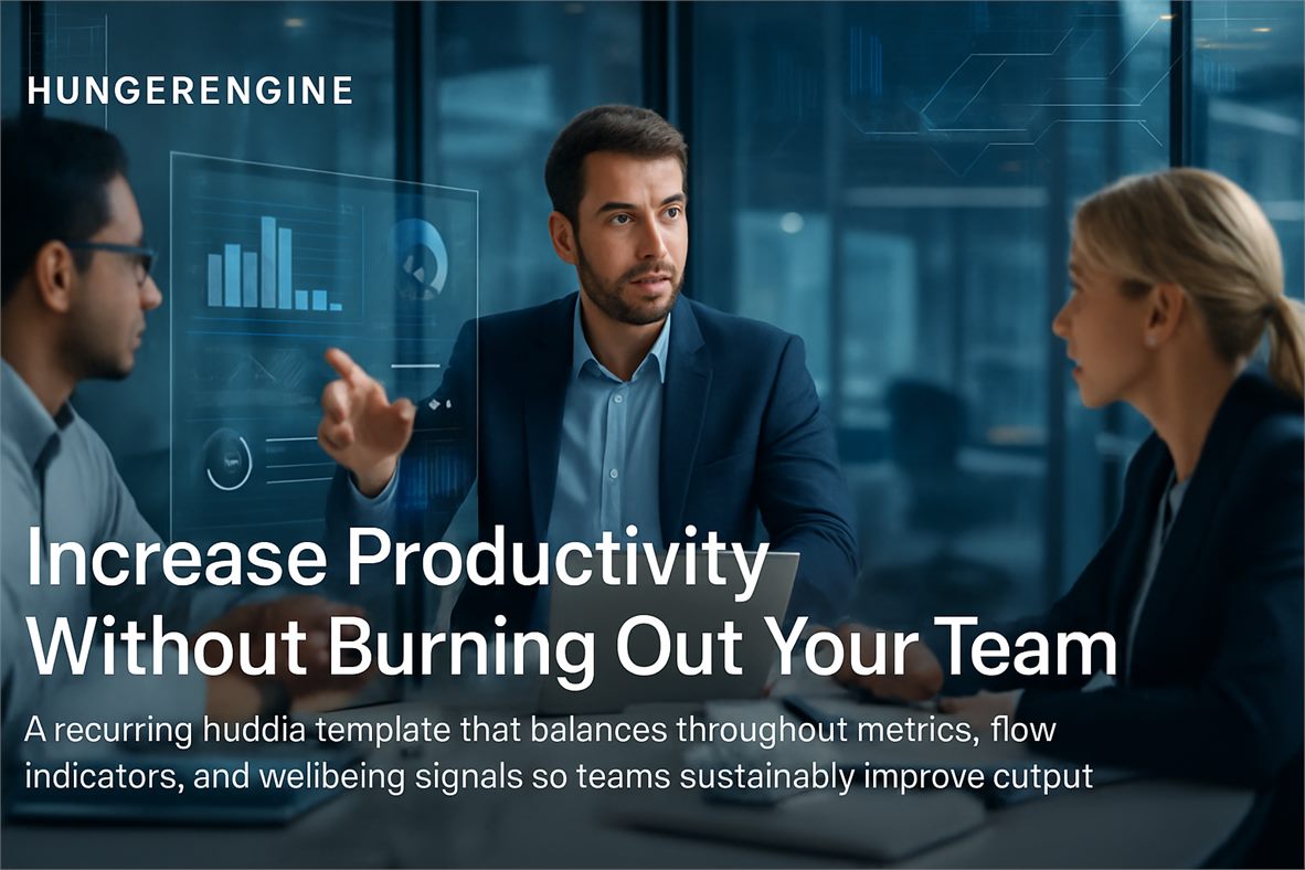 Increase Productivity Without Burning Out Your Team (KPI Huddle)