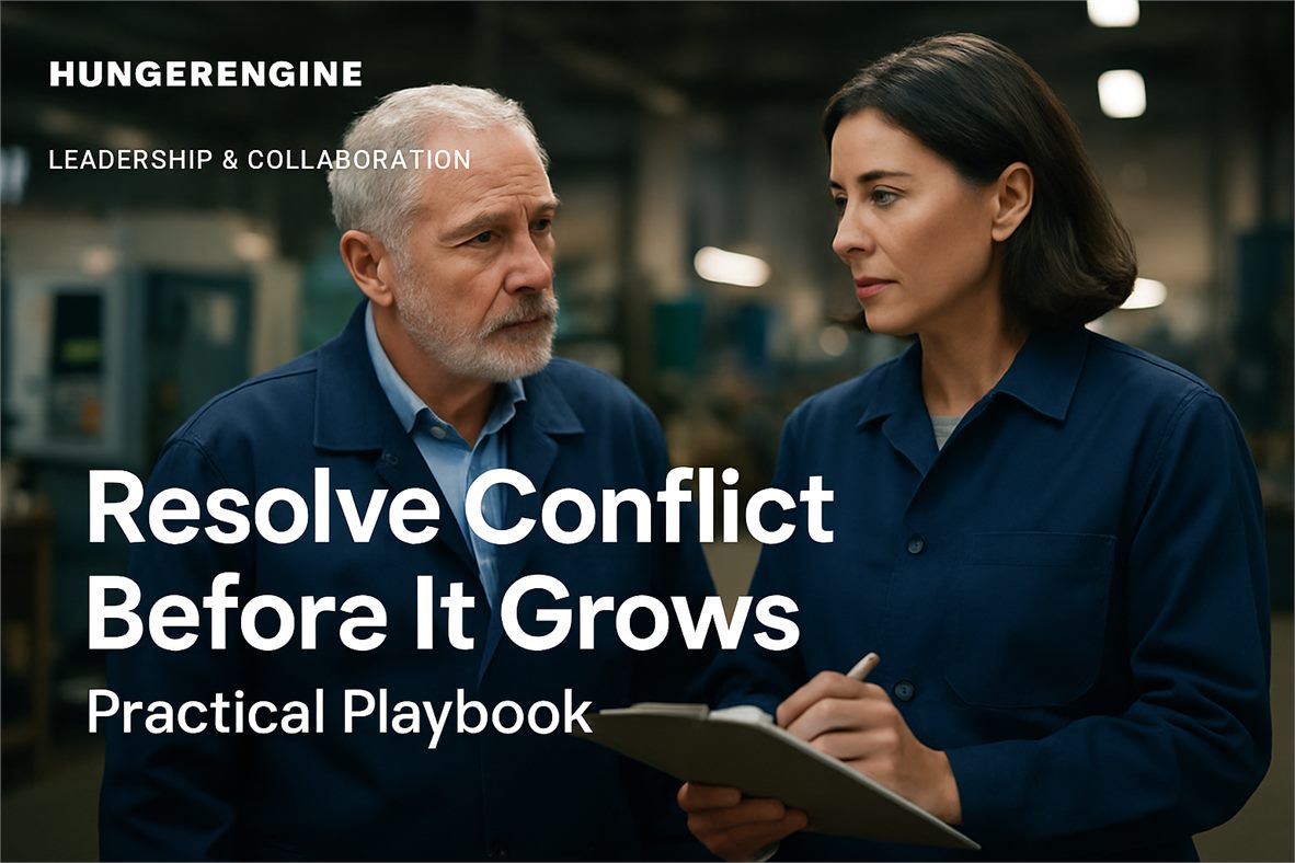 Resolve Conflict Before It Grows — Practical Playbook