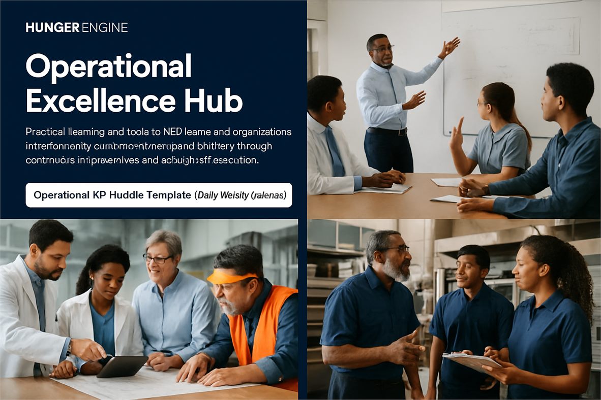 Operational KPI Huddle Template (Daily & Weekly Cadence)
