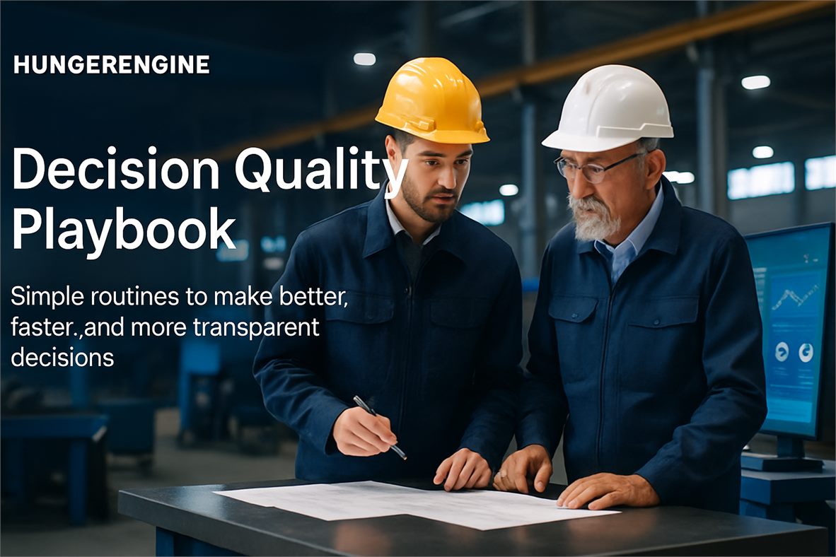 Decision Quality Playbook: Simple Routines to Make Better, Faster, and More Transparent Decisions
