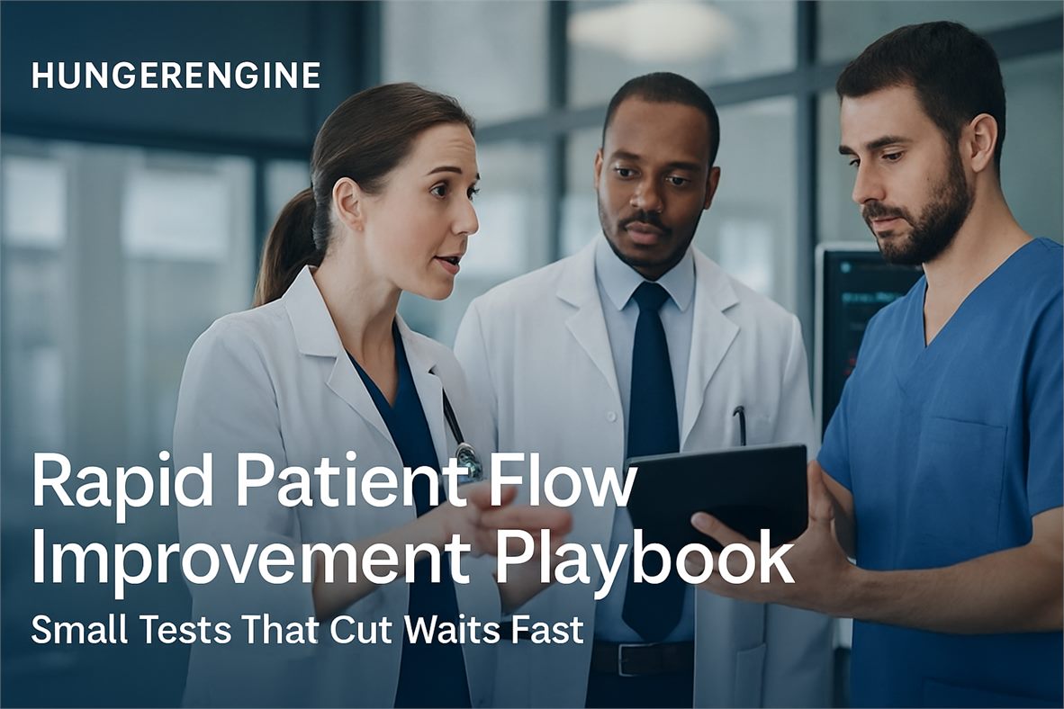 Rapid Patient Flow Improvement Playbook: Small Tests That Cut Waits Fast