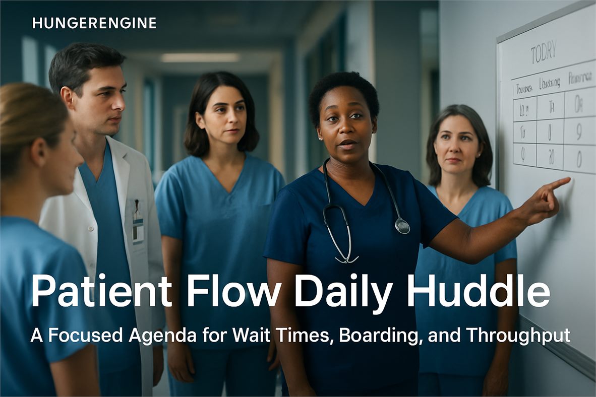 Patient Flow Daily Huddle: A Focused Agenda for Wait Times, Boarding, and Throughput