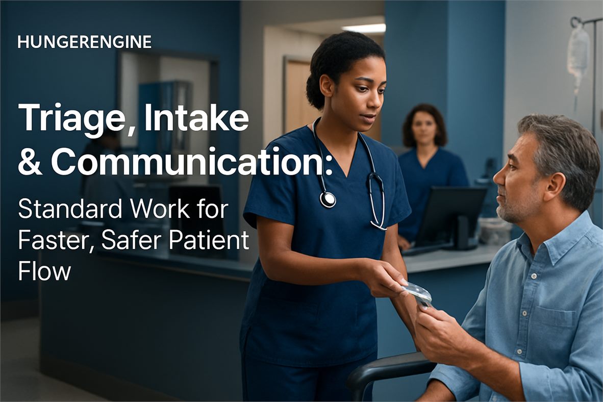 Triage, Intake & Communication: Standard Work for Faster, Safer Patient Flow