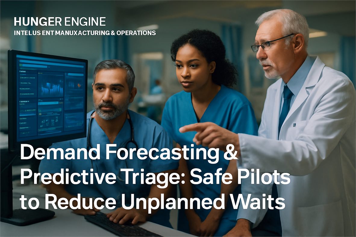Demand Forecasting & Predictive Triage: Safe Pilots to Reduce Unplanned Waits