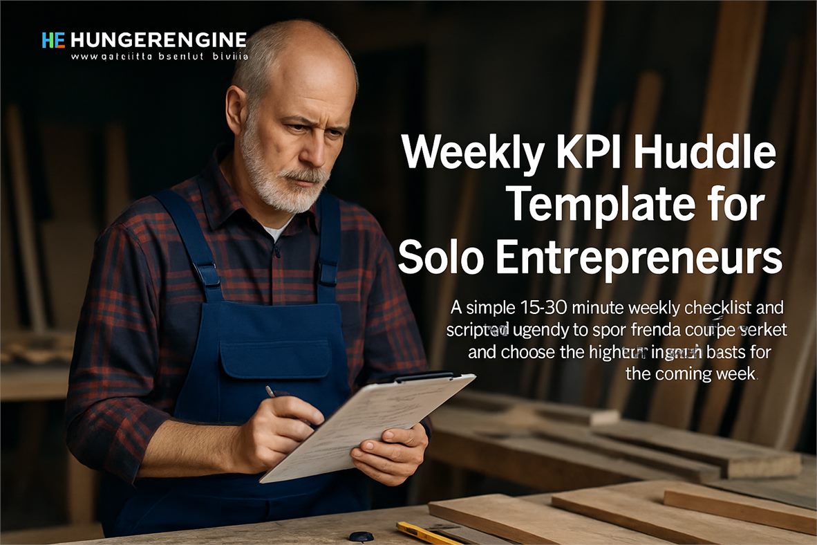 Weekly KPI Huddle Template for Solo Entrepreneurs